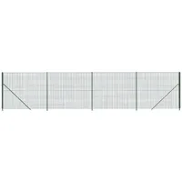 VidaXL Maschendrahtzaun mit Bodenflansch Grün 1,4x10 m