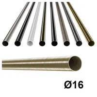 MDEKOR Rohr Stahlrohr 180 cm in Antik Gold aus