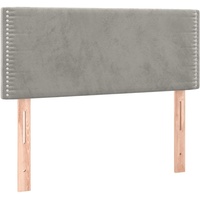 VidaXL Kopfteil Hellgrau 80x5x78/88 cm Samt