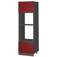 Vicco Mikrowellenschrank R-Line Küchenregal für die Mikrowelle Rot/Anthrazit 60