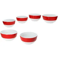 Mambocat 6er Set Variant Rot Schale Müsli, Ø 14,3