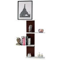 [en.casa] Wandregal Hammerfest mit 4 Ablagen 78 x 17