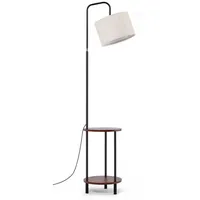 Tomons Stehlampe Wohnzimmer, Moderne Lampenschirm Stehlampe mit Tisch, Verstellbare
