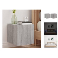 VidaXL TV-Wandschränke mit LED-Leuchten 2Stk. Grau Sonoma 30,5x35x30cm