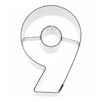 RBV Birkmann Birkmann, Ausstechform Zahl 9, Grau, 6 cm,