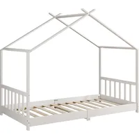 VitaliSpa Hausbett Fredericke, 80x160 cm, Weiß - Weiß