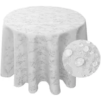 Brilliant Tischdecke Meliert RUND Tischdecke marmoriert Lotuseffekt, pflegeleicht, bügelfrei