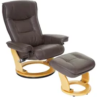 Robas Lund MCA Relaxsessel Hamilton, Fernsehsessel Hocker, Echtleder 130kg