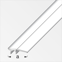 Alfer Wandabschlussprofil 1 m, 32 mm Aluminium beschichtet sublimiert