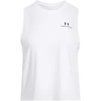 Under Armour Vanish Elite Vent Crop-Top Damen 100 white/black