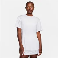 Nike One Relaxed kurzarm Trainingsshirt Damen 100 white/black L