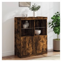 VidaXL Sideboard mit LED-Leuchten Räuchereiche 81x37x100 cm