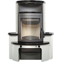 Hark Kaminofen Avenso GT ECOplus 8 kW, Cr.Weiß/M.Schwarz, mit