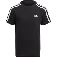 Adidas Essentials 3-Streifen Cotton T-Shirt Black / White 110    