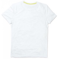 Stedman Active 140 Crew Neck Weiß Polyester Large Herren