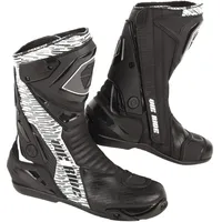 Modeka Yron Motorradstiefel - Schwarz/Weiß - 44