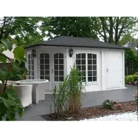 Alpholz Gartenhaus Josephine-40 Walmdach 422x325cm imprägniert natur (L1.1.00016.1)