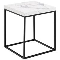 Livetastic Beistelltisch Weiß, quadratisch, 40x45x40 cm, Wohnzimmer, Wohnzimmertische, Beistelltische