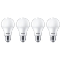 Philips LED-Lampe Standard 10W/827 (75W) Frosted 4-pack E27