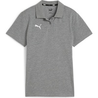 Puma teamGOAL Casuals Poloshirt Damen 33 medium gray heather/white