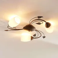 LINDBY Stefania, 3 Deckenleuchte White/Black-Gold