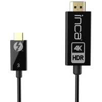 Inca ITCH-30 Hdmi-kabel 1,8 m (4K@60Hz) Konverterkabel Adapterkabel Schwarz