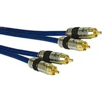 Kindermann Audio-Kabel Cinch 10m 5763000110 Pro Stereo Stecker/Stecker (10