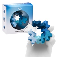 Plus-Plus Plus Plus 9603486 - Hexel Flex Bausteine, blau
