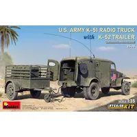 Other MiniArt 35418 1:35 US Funkwagen K-51 mit Anhäng.