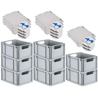 Proregal Spar Set 8x Eurobox Nextgen Economy Mit Scharnierdeckel