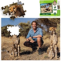 Bresser Freek Vonk 9820600 - BRESSER Kinder-Puzzle, Geparden, 200