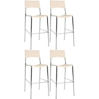CLP 4er Set Barhocker Genua creme