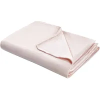 Beliani Bezug für Gewichtsdecken Pastellrosa Minky-Stoffbezug 135 x 200