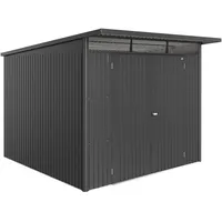 Biohort Metall-Gerätehaus AvantGarde ECO Gr. A7 dunkelgrau-metallic Doppeltür