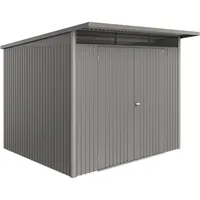 Biohort Metall-Gerätehaus AvantGarde ECO Gr. A6 quarzgrau-metallic Doppeltür