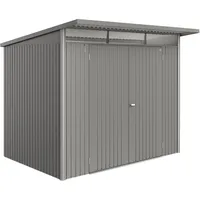 Biohort Metall-Gerätehaus AvantGarde ECO Gr. A5 quarzgrau-metallic Doppeltür