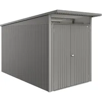Biohort Metall-Gerätehaus AvantGarde ECO Gr. A4 quarzgrau-metallic Doppeltür
