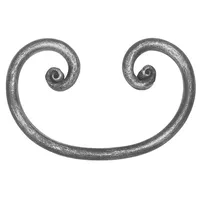 FeNau GmbH Rundeisenbarock Schmiedeeisen Zaunbau Maße: 170x110 mm Stahl