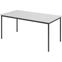 Bümö Kantinentisch Serie-V 160 x 80 cm in Grau/Schwarz