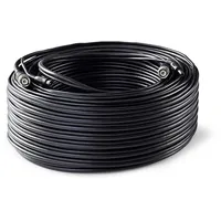 Nedis CCTVCA10BK500 - Videokabel BNC/DC, RG59, 50 m