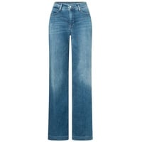 MAC Dream Wide Leg Jeans in mittelblauer Waschung-D42 /