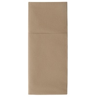 Papstar Bestecktaschen, Airlaid 40 cm x 48 cm taupe