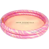 Swim Essentials Swimming Pool 100 cm Pink Zebra