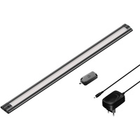 Ledscom.de LED Unterbau-Leuchte SIRIS schwarz matt mit Netzteil und