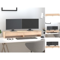 VidaXL Monitorständer 100x27x15 cm Massivholz Kiefer