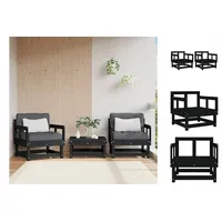 VidaXL Gartenstuhl 55 x 60 x 90 cm schwarz