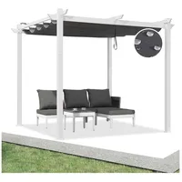 Purple Leaf Pergola 3 x 3 m aus Weiß