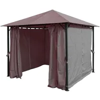 Quick Star Pavillon Nizza 3x3m Antik Partyzelt Taupe RAL