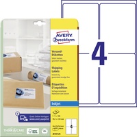 Avery Zweckform J8169-25 Versandetiketten/Versandaufkleber (100 Etiketten, 99,1x139mm auf A4,