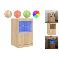 VidaXL Sideboard mit LED-Leuchten Sonoma-Eiche 41x37x67 cm